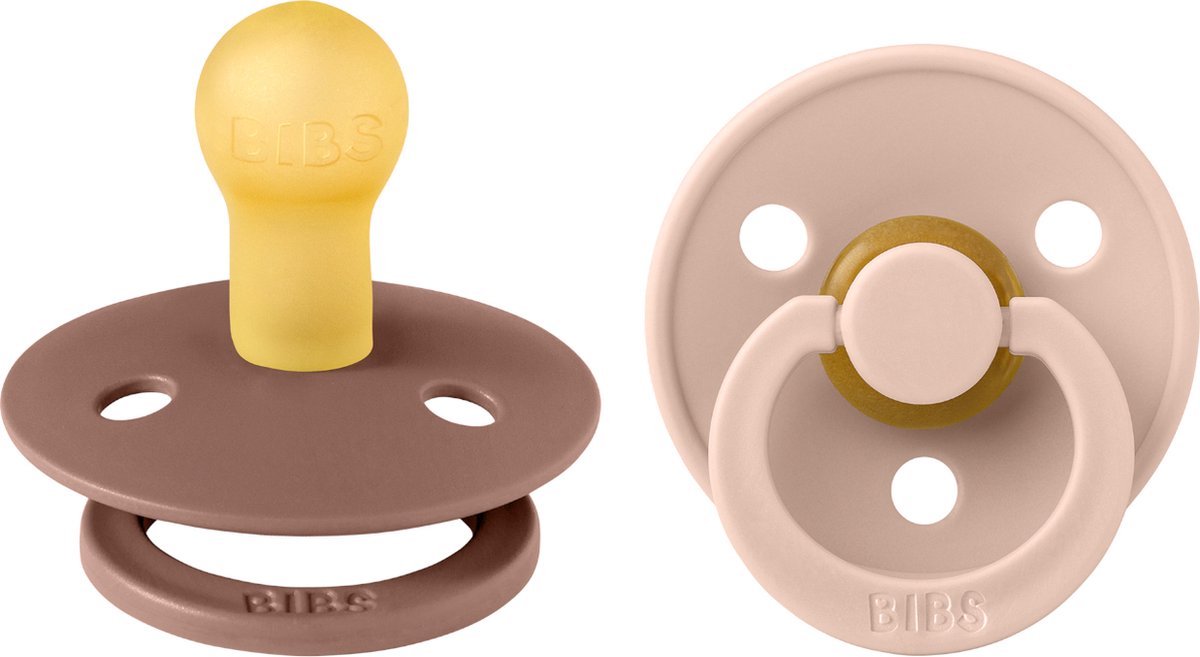 BIBS Fopspenen 2st.- maat 1 - woodchuck/blush