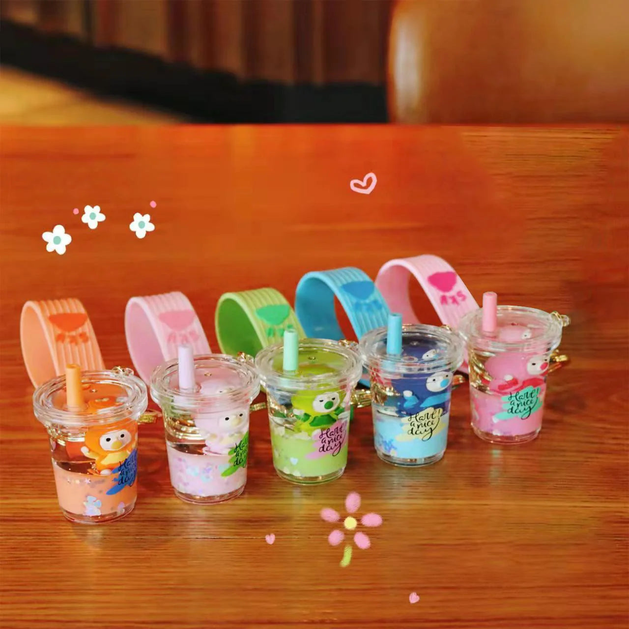 KENJI Sleutelhanger - bubble tea (prijs per stuk)