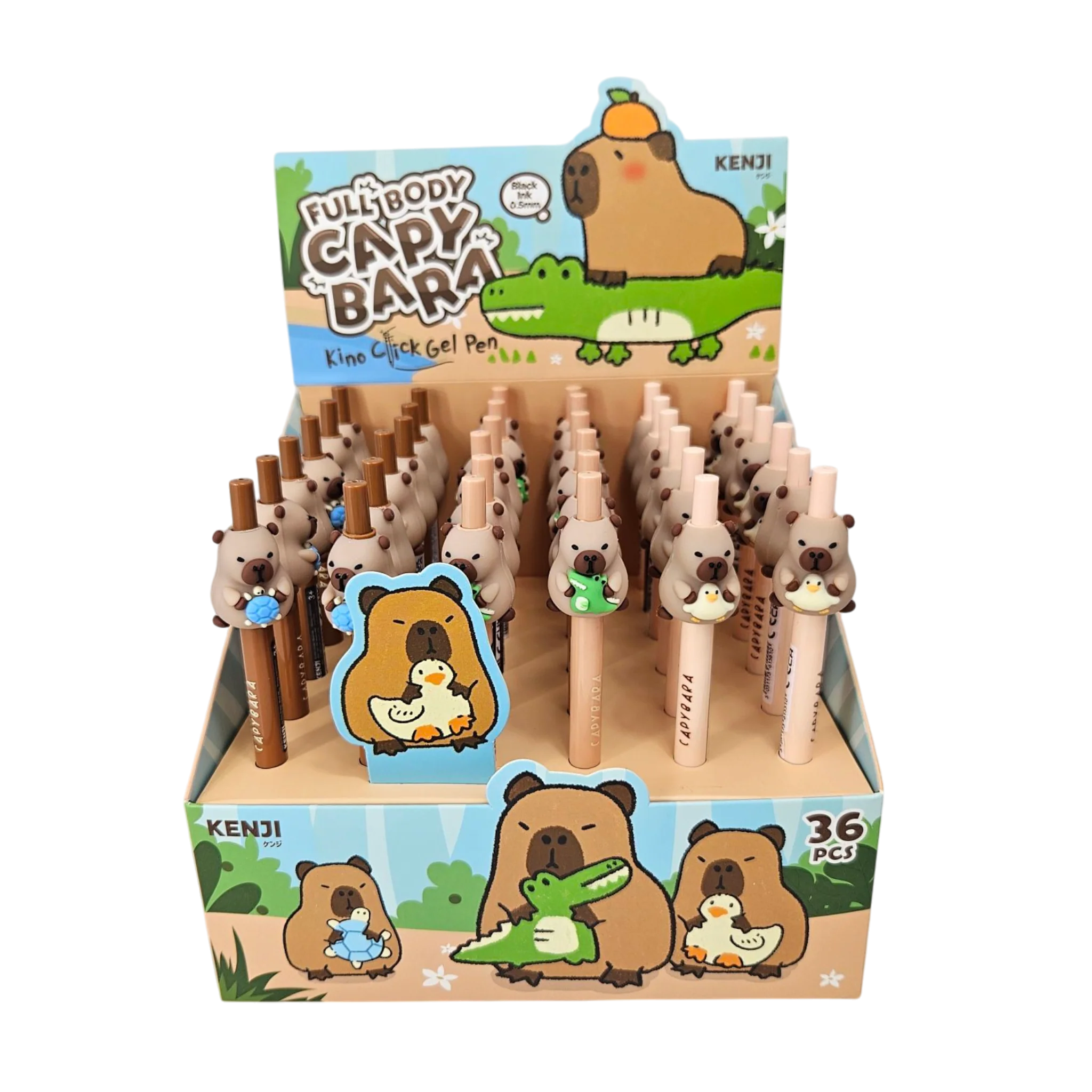 KENJI Gelpen - capybara full body (prijs per stuk)