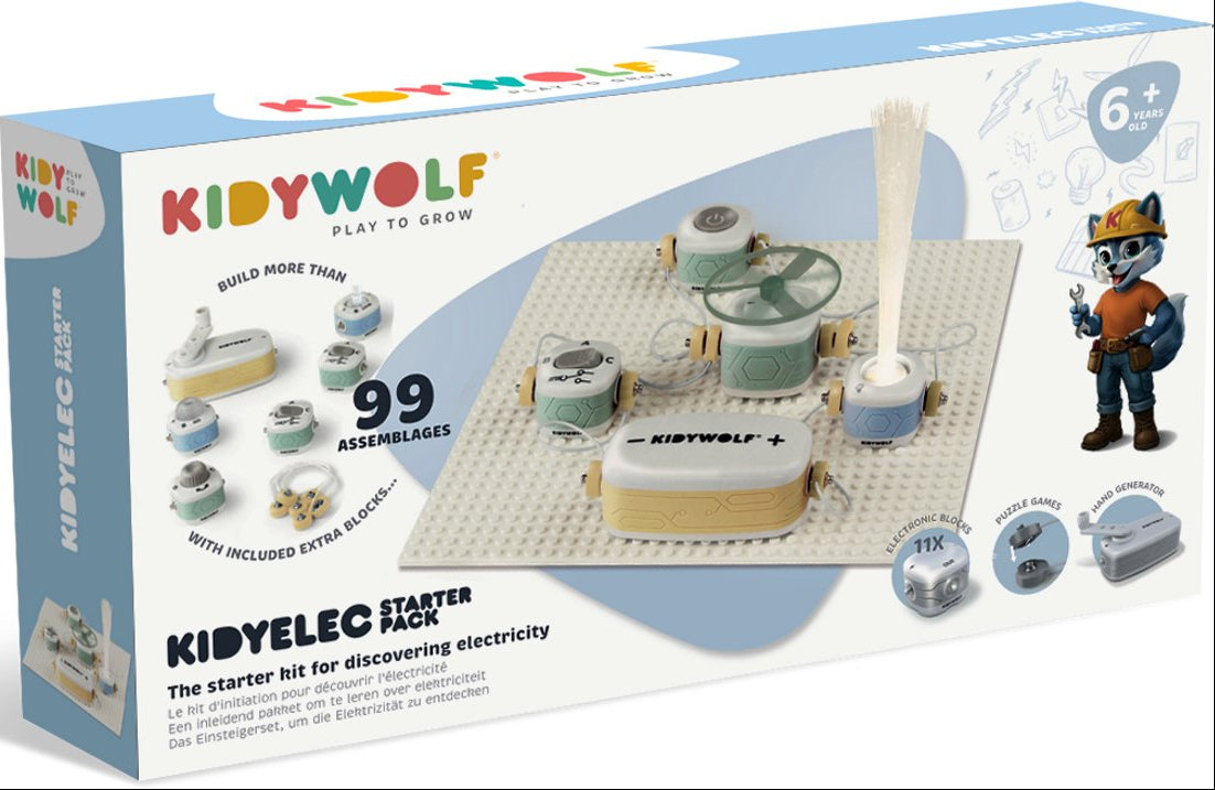 KIDYWOLF Kidyelec starter -  Mijn eerste elektriciteitsset
