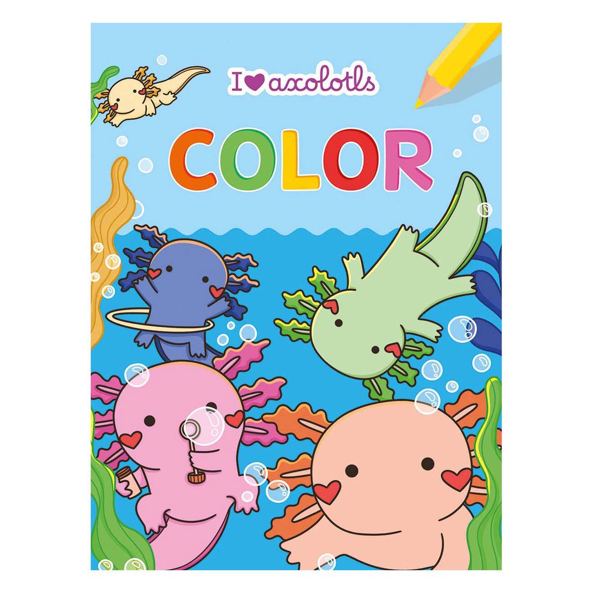 I love Axolotls Color kleurblok