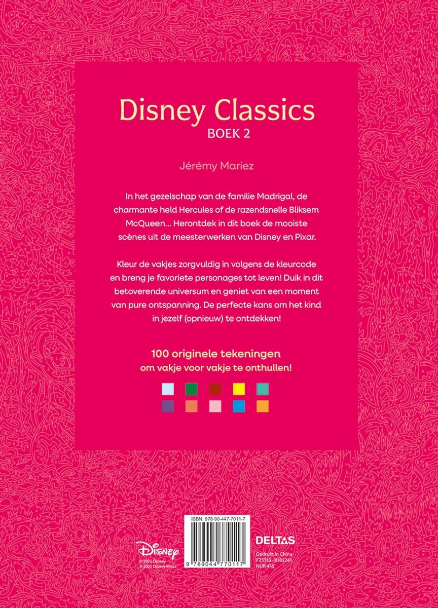 Disney Classics boek 2 - Kleuren op nummer voor volwassenen