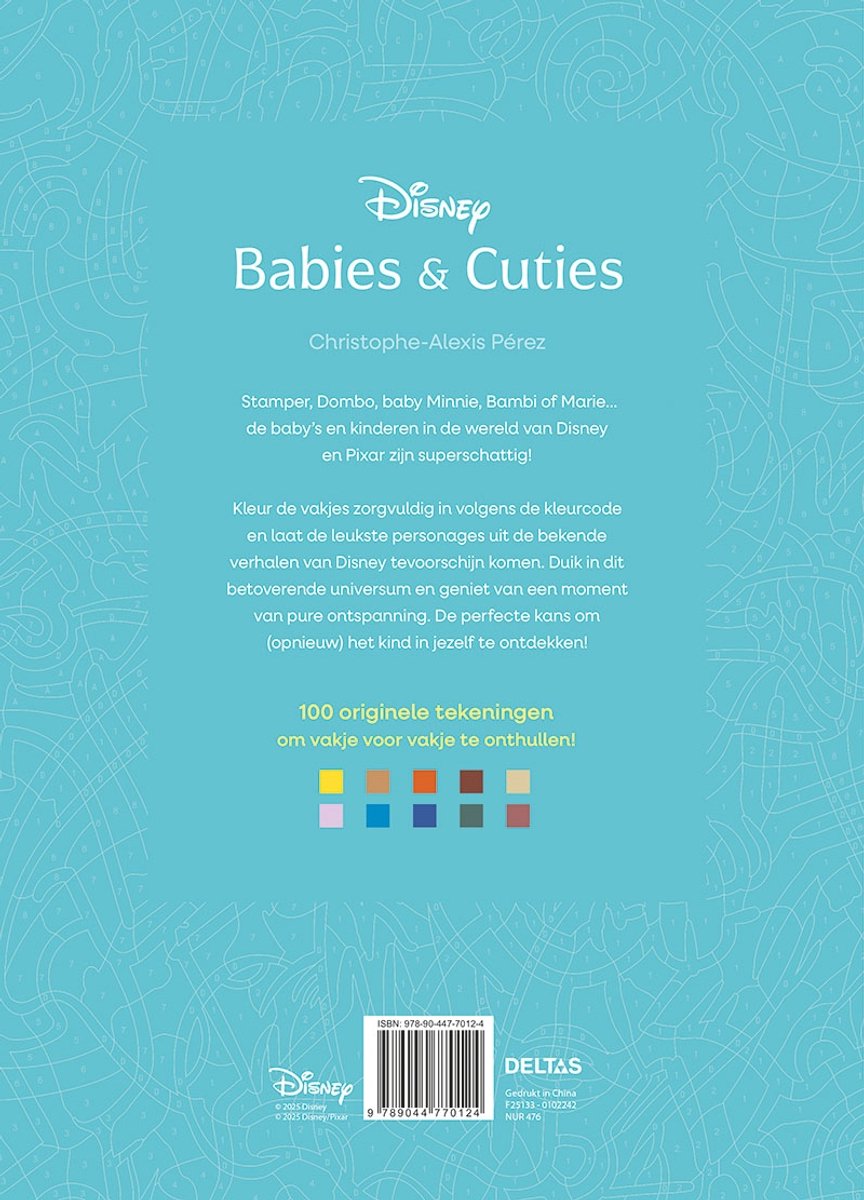 Disney Babies & Cuties - Kleuren op nummer voor volwassenen