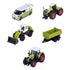 MAJORETTE Claas Farm tractoren - 5st.