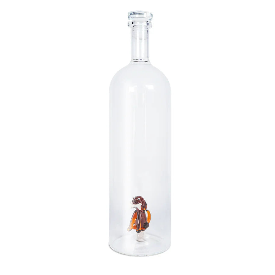 WD Fles 1.2L in borosilicaat glas - hond deco