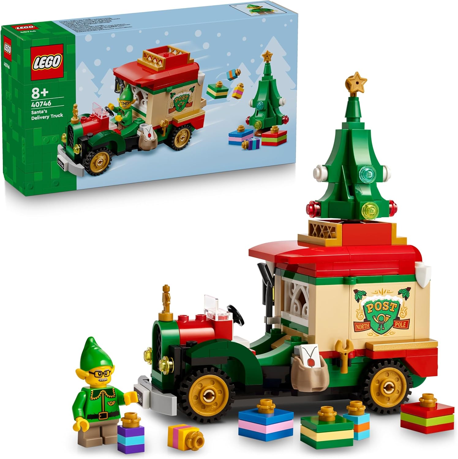 LEGO Exclusief 40746 bezorgtruck van de Kerstman
