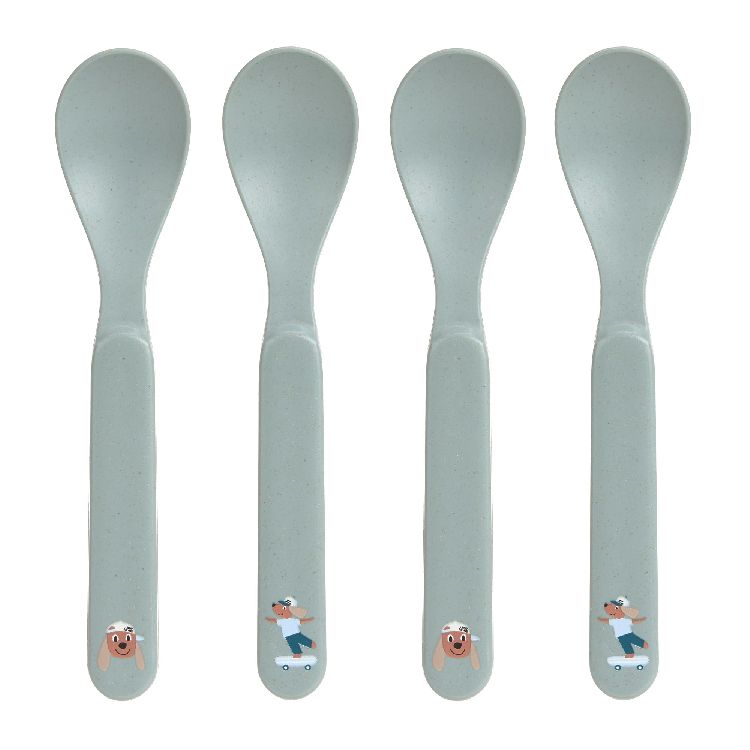 LASSIG Lepelset 4st - Tiny Tema Dog