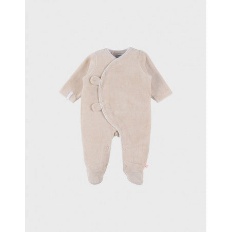 NOUKIES Pyjama fluweel - beige - 3m