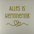 YETT Tegeltje - Alles is herinnering - creme/goud