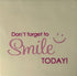 YETT Tegeltje - Don't forget to smile - creme/roze