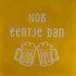 YETT Tegeltje - Nog 1-tje dan - geel/creme
