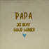 YETT Tegeltje - Papa jij bent goud waard - creme/goud