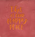 YETT Tegeltje - This is our happy place - roze/oranje