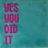 YETT Tegeltje - Yes you did it - groen/roze