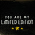 YETT Tegeltje - You are my limited edition - goud/creme
