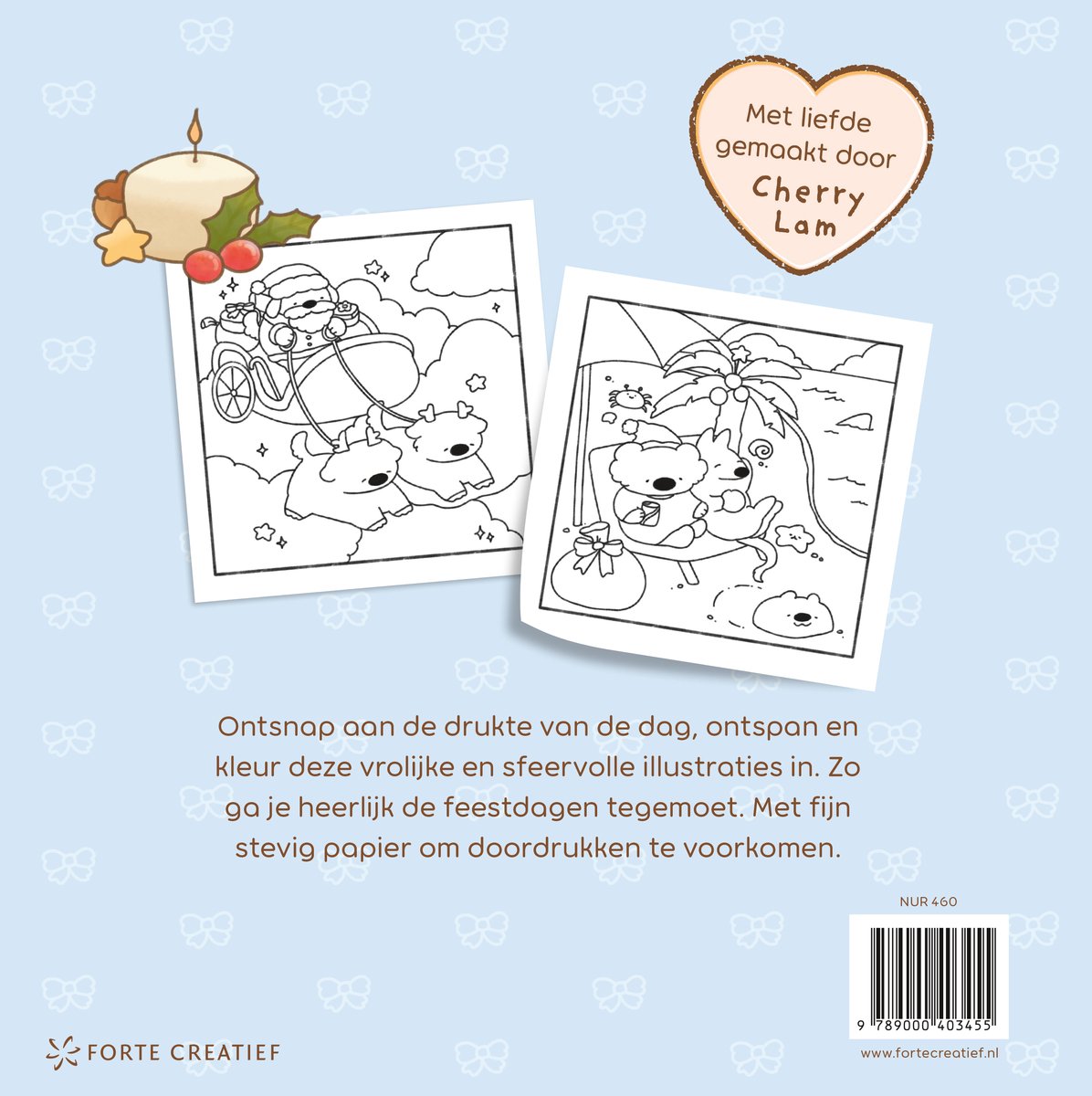 Cozy cheer - Cute en feestelijk kleurboek - Cherry Lam