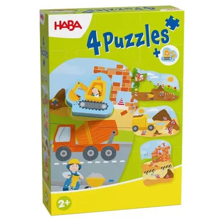 HABA Eerste puzzels 4st -  Bouwplaats