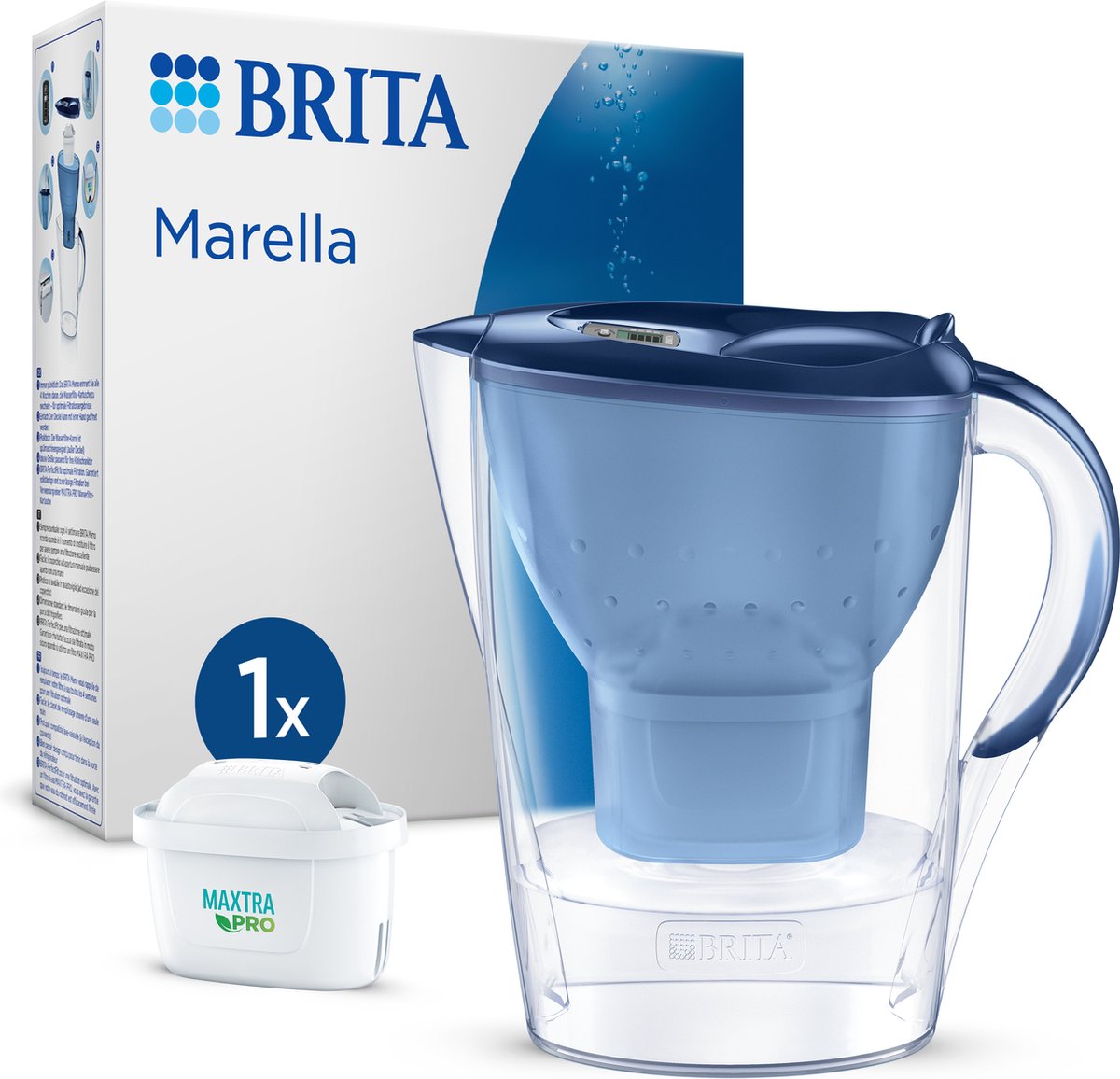 BRITA Marella filterkan ME4W MXPRO - blauw