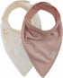 JOLLEIN Slab bandana - velvet rib wild rose/ivory - 2st.