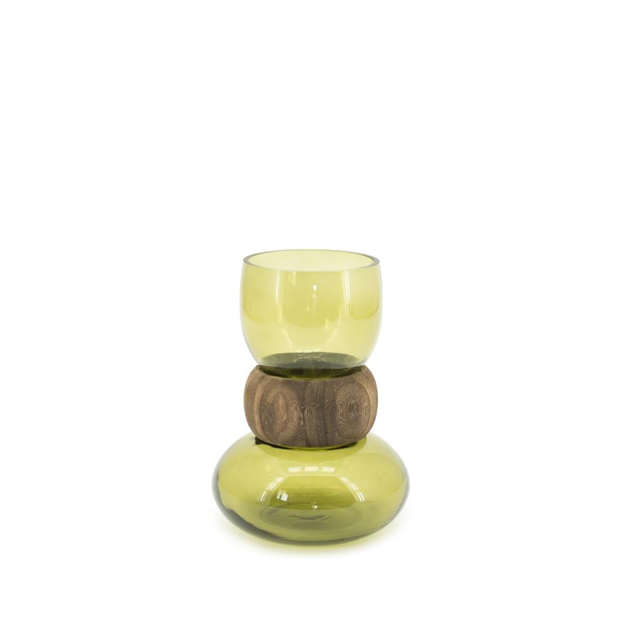 BY BOO Verra vaas - S 23.5cm - groen