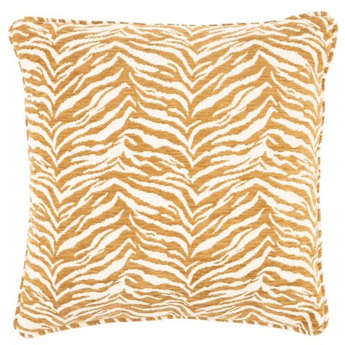 BY BOO Tigra kussen - 45x45cm - mustard