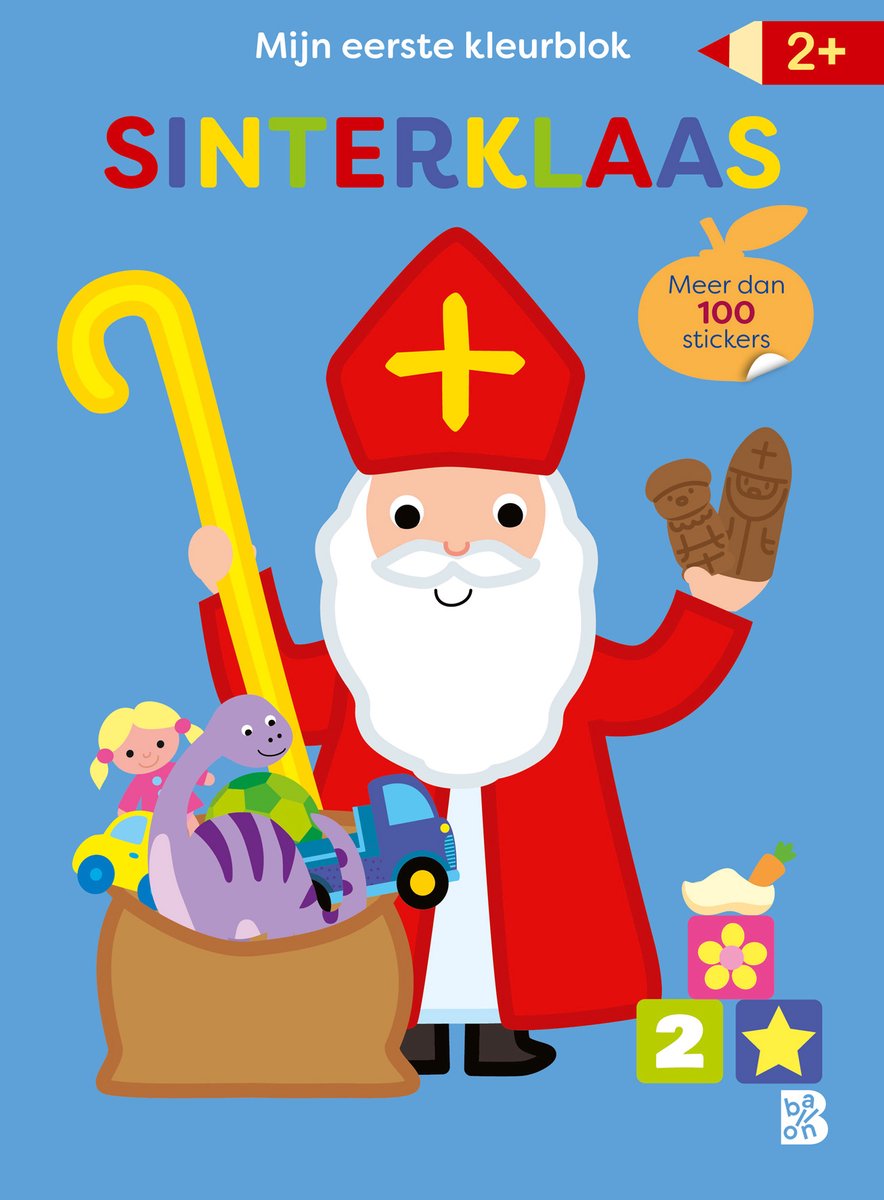 Sinterklaas - Mijn allereerste kleurblok met stickers