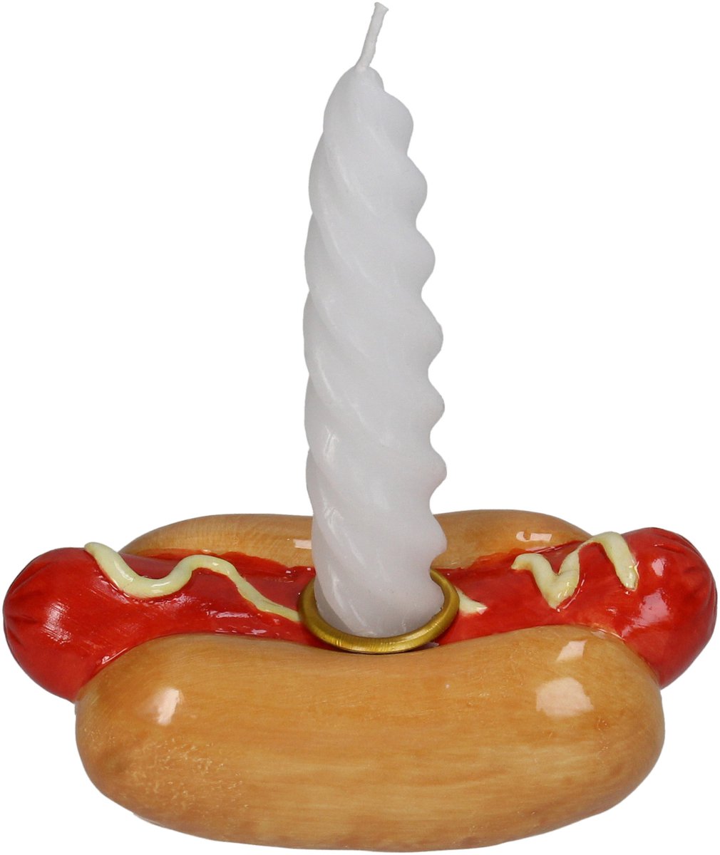 Kandelaar hot dog - 13x6,5x5,5cm
