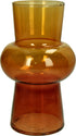 Vaas glas - 12x12x20cm - multicol.