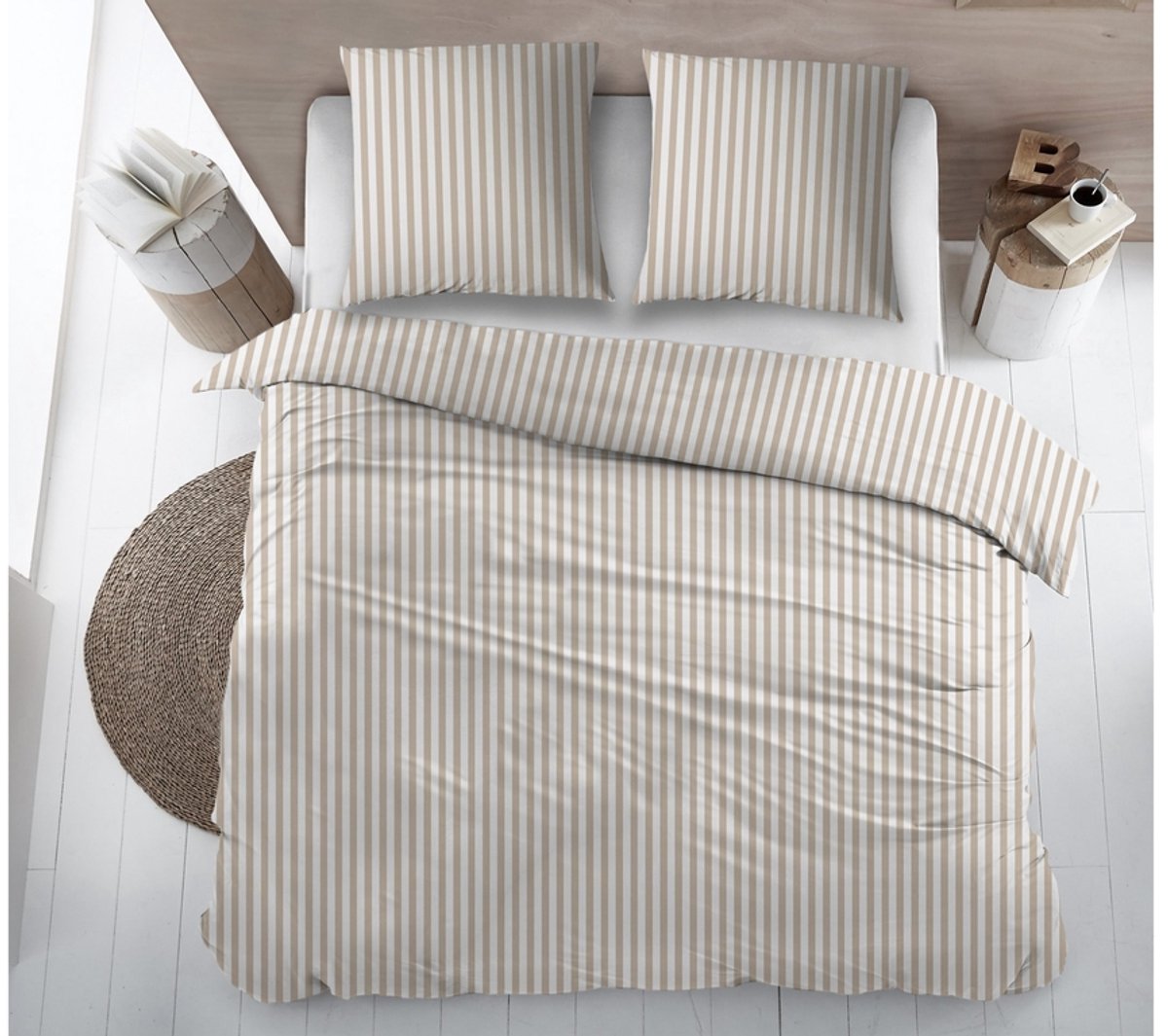 DREAMS Dekbedovertrek flanel - 140x220cm - Iris beige