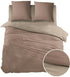DREAMS Dekbedovertrek flanel - 140x220cm - cafe/ taupe