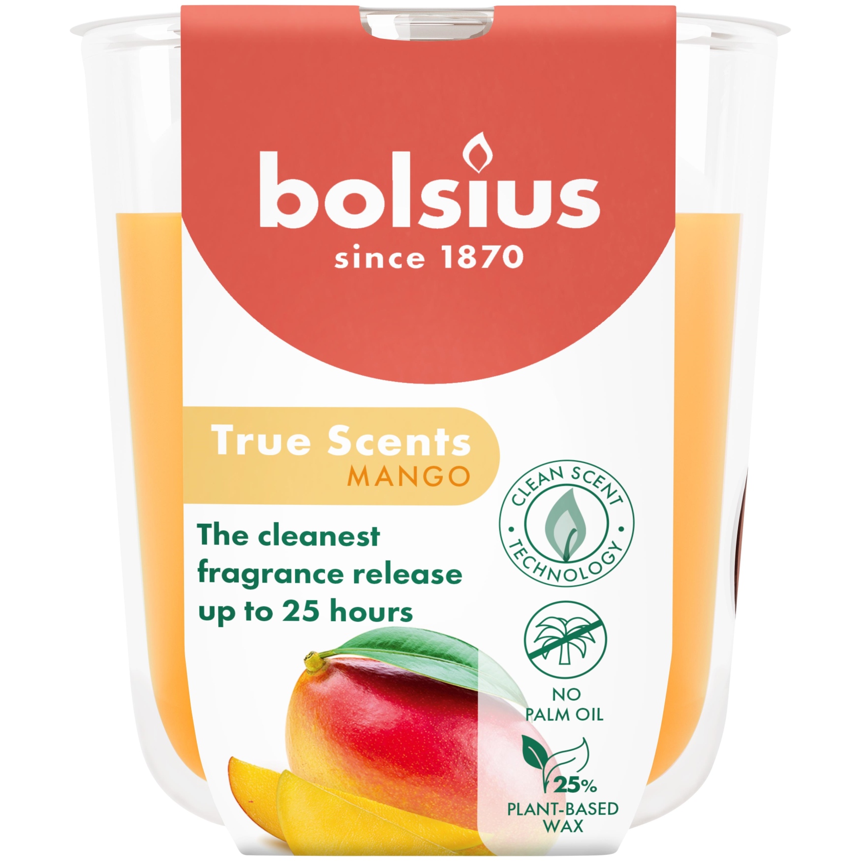 BOLSIUS Geurkaars in glas - mango
