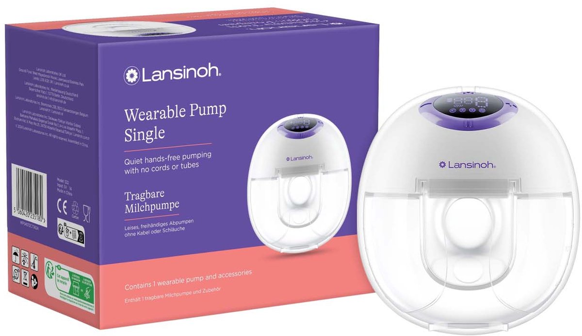 LANSINOH Draadloze enkelzijdige kolf