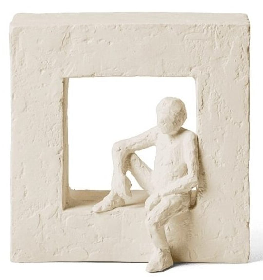 KAHLER ASTRO figuur 16cm - cancer - wit