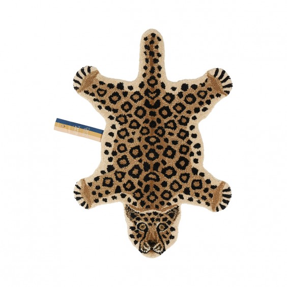 Tapijt 92x63cm - Loony leopard