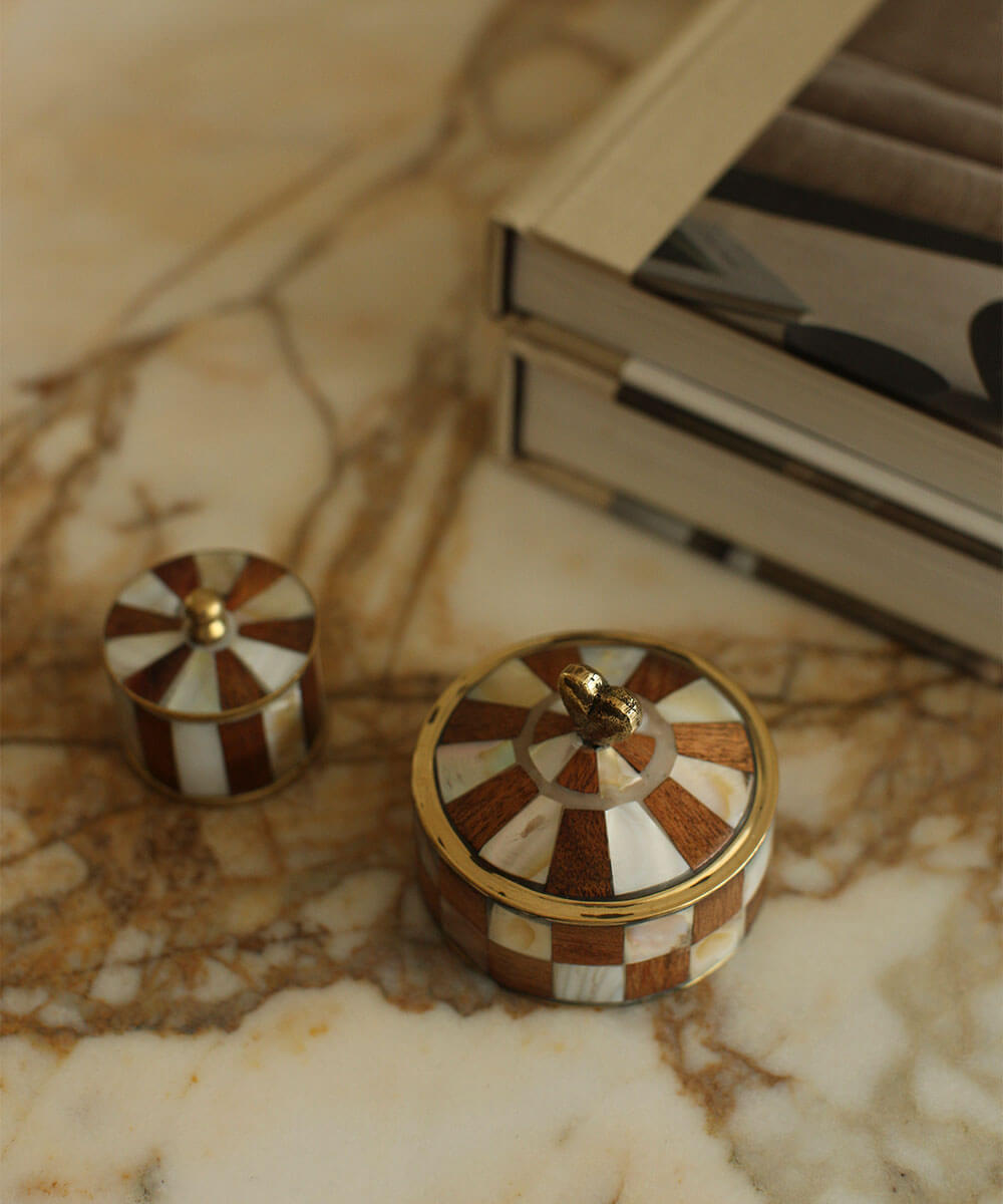 Box - M 5,5x7x7cm - Heart circus woody