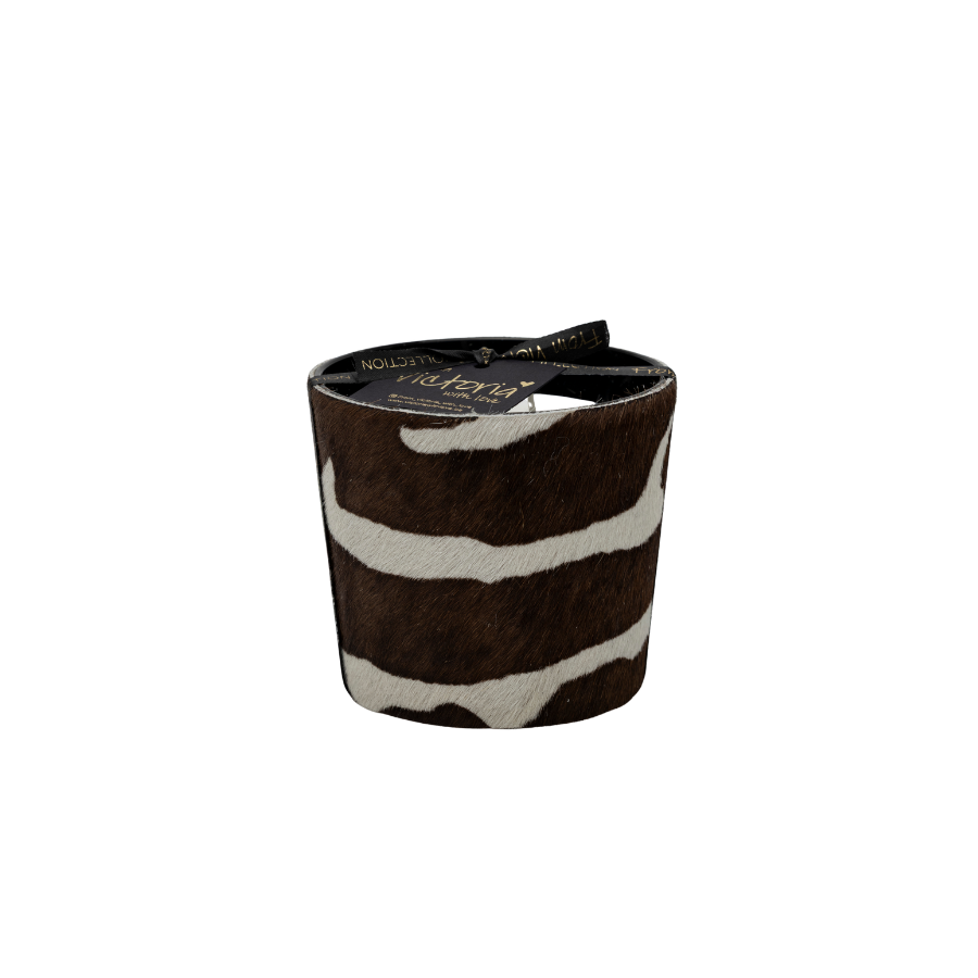 VICTORIA Kaars hairy - S toi & moi - zebra mokka
