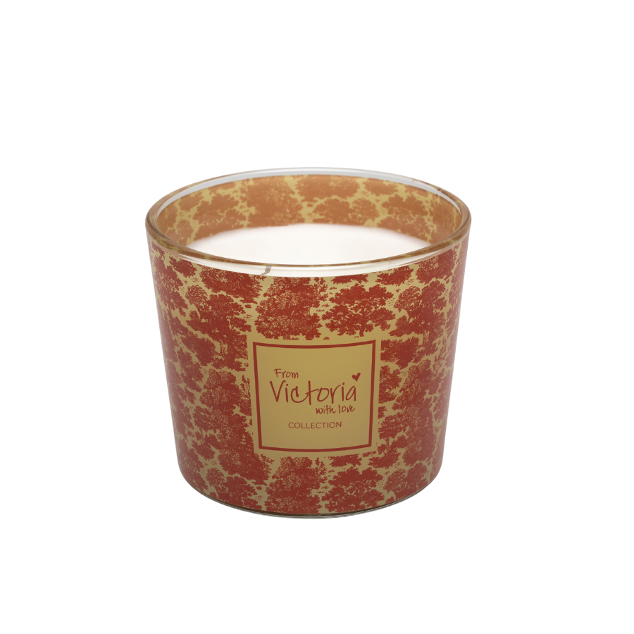 VICTORIA Kaars forest - XL - rust  (mondgeblazen, niet hervulbaar)