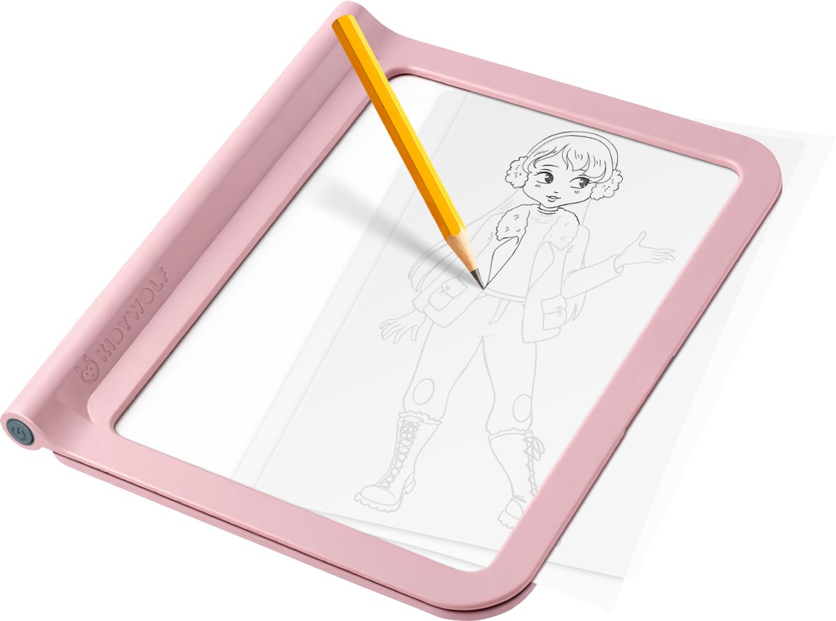 KIDYDRAW Mobiele lichtgevende tablet - roze