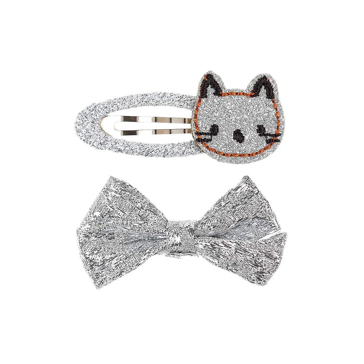 SOUZA Yoyo haarclips - cat silver