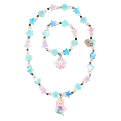 SOUZA Stine ketting en armband - mermaid