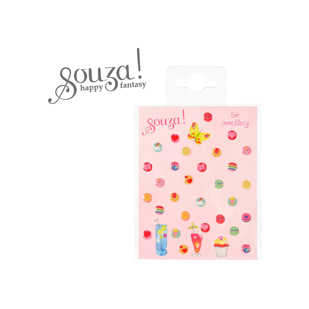 SOUZA oorstickers 29st.- fruit