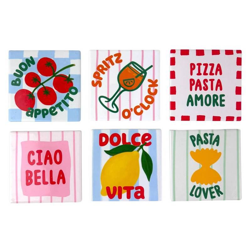 ATELIER PISTACHE Wandtegeltje/ coaster - dolce far niente collectie