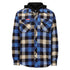 HARD YAKKA Quilted hemd m/kap flanel - M - Blauw