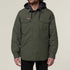 HARD YAKKA Quilted hemd m/kap solid - XXL - Military green