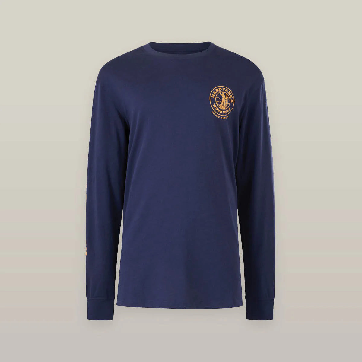 HARD YAKKA Heritage icon Tshirt m/lange mouwen - M - Navy