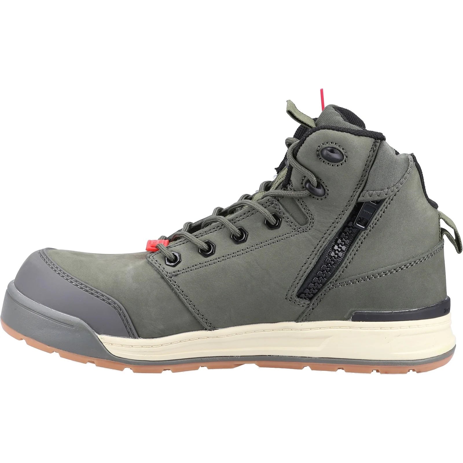 HARD YAKKA  Lace Zip S1P Veiligheidsschoenen - Olive - 43