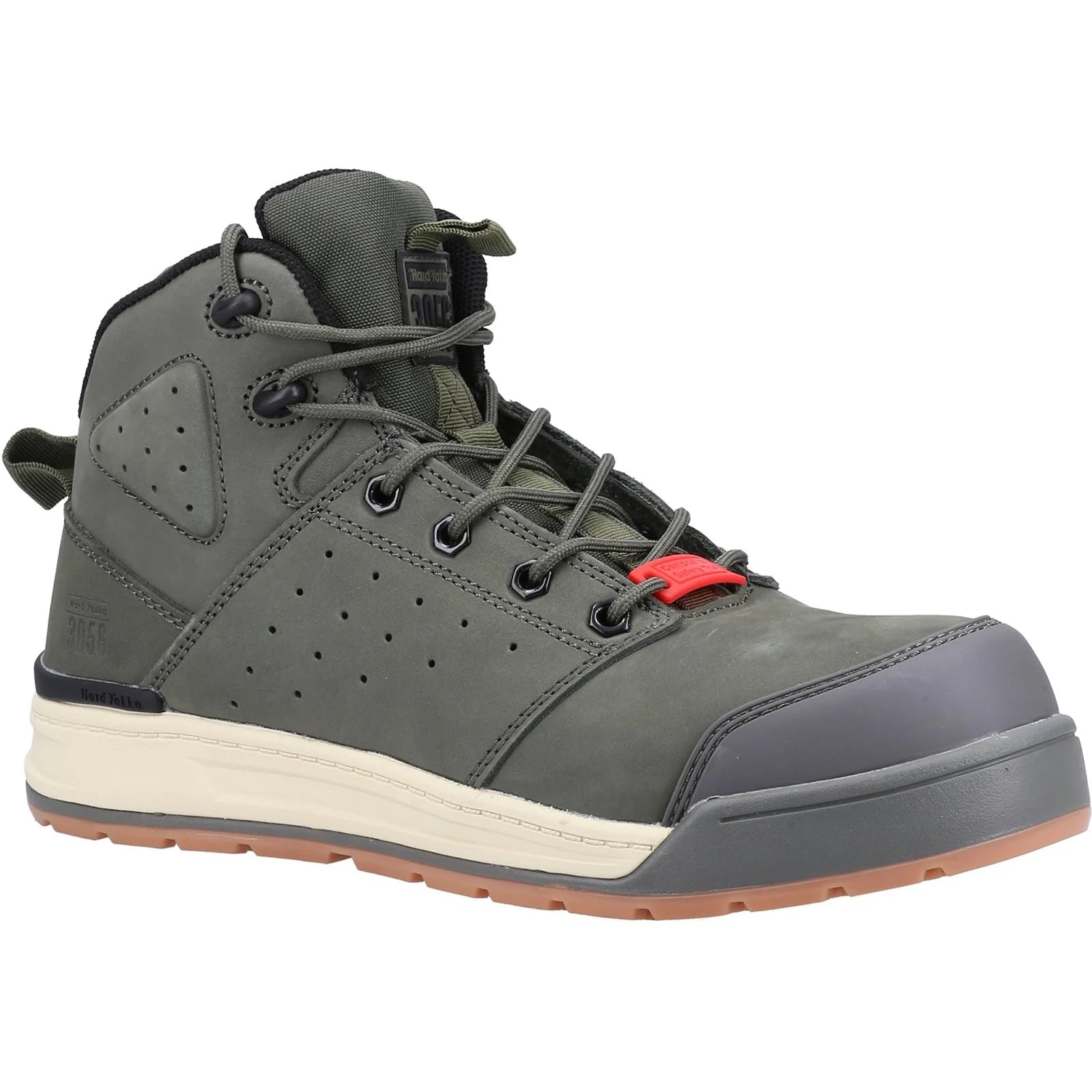 HARD YAKKA  Lace Zip S1P Veiligheidsschoenen - Olive - 45