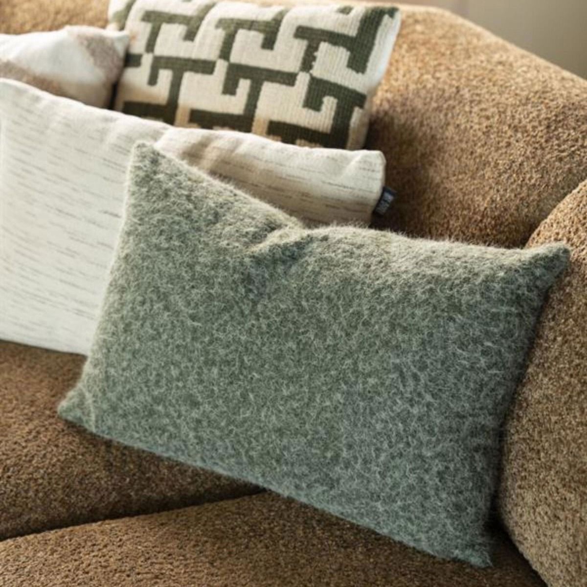 BY BOO Kelso kussen - 60x40cm - groen