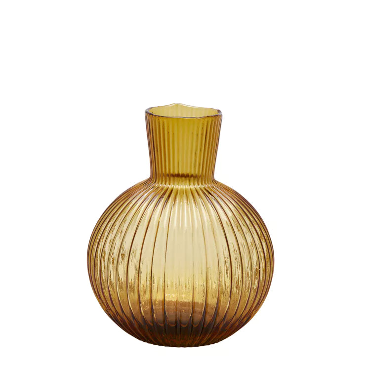 EDG Vaas fles - 35x29cm - amber