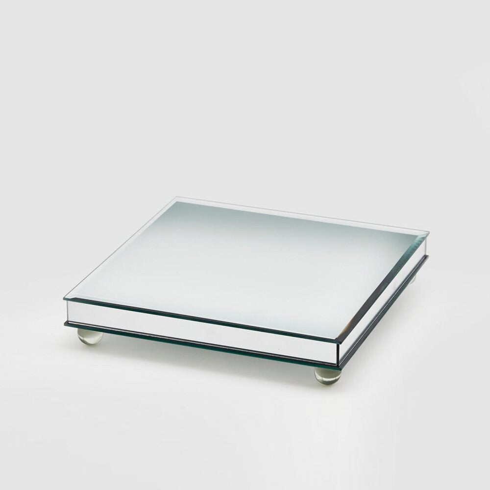 EDG Spiegel op voet - 25x25x5cm - zilver